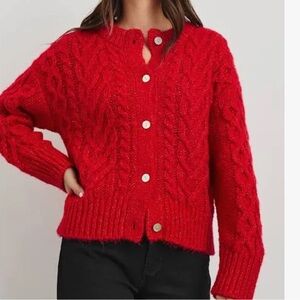 RAILS Amelie Cable Wool & Alpaca Blend Cardigan